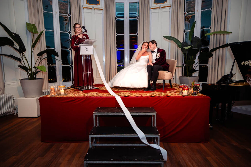 speech voor bruidspaar tijdens ceremonie in Rotterdam